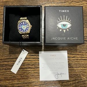 TIMEX x JACQUIE AICHE LAPIS TRIBE EVIL EYE 🧿🧿🧿